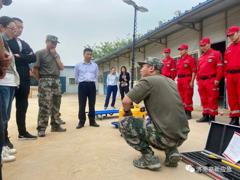 济南高新区举办突发自然灾害应急救援演练