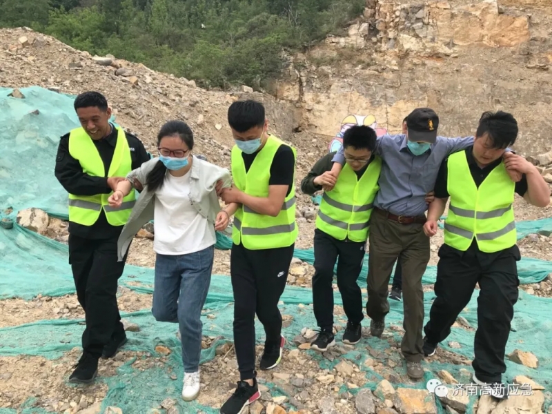 济南高新区举办突发自然灾害应急救援演练