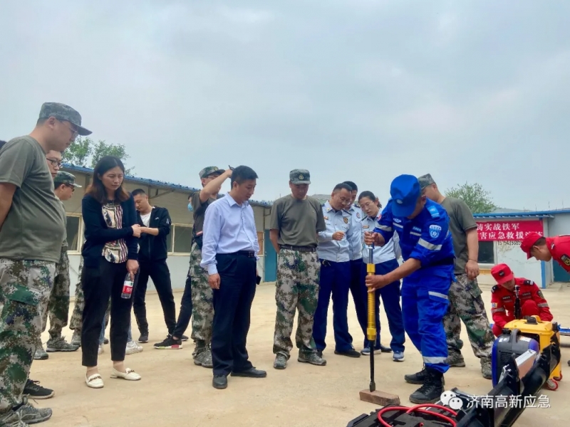 济南高新区举办突发自然灾害应急救援演练